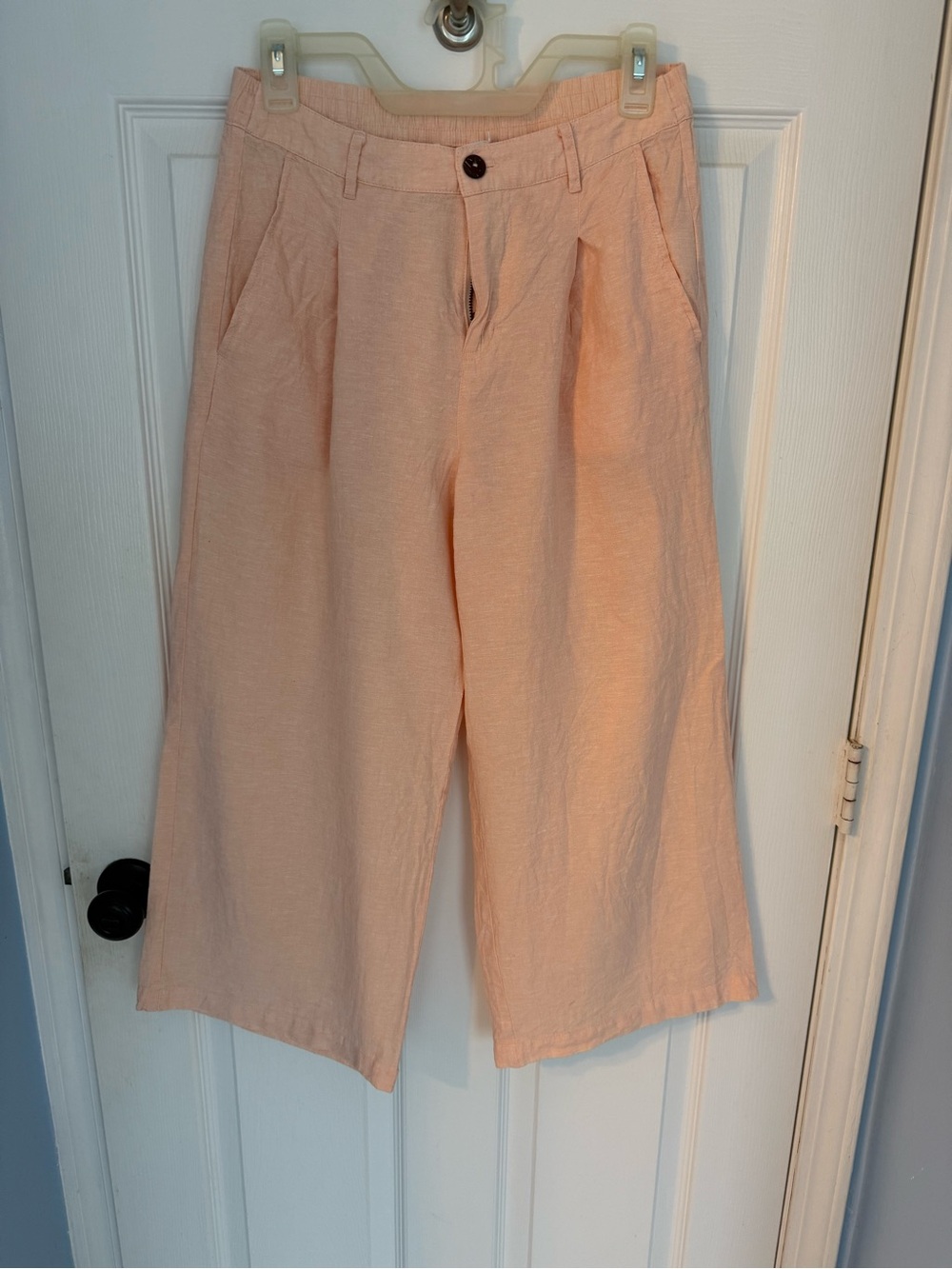 Carve Designs Peach Wide-Leg cropped pants